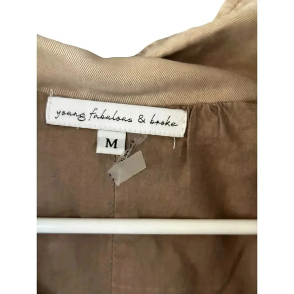 Young fabulous & broke Clara khaki jacket size medium - Picture 3 of 3